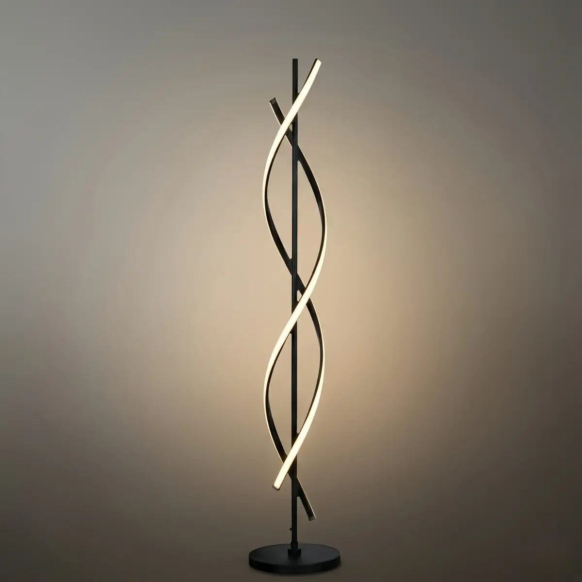 Arcato Modern Black & White Floor Lamp